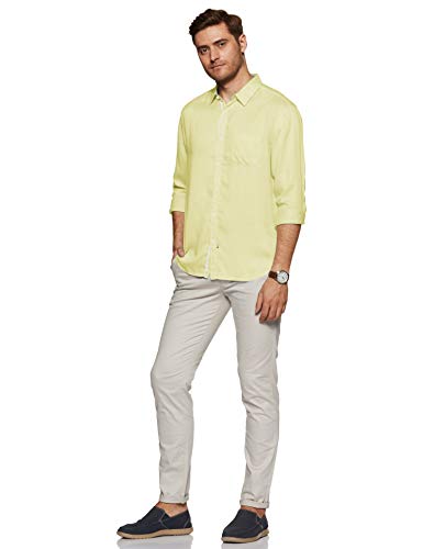 Image of Spykar Men's Solid Slim Fit Shirt