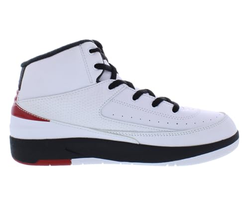 Jordan 2 Retro (Little Kid) White/Varsity Red/Black 1 Little Kid M3