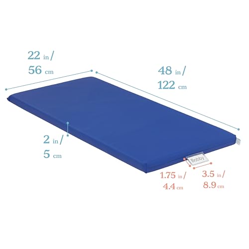 Image of ECR4Kids SoftZone Rainbow Rest Mat, 2in, Sleeping Pad, Blue, 5-Piece