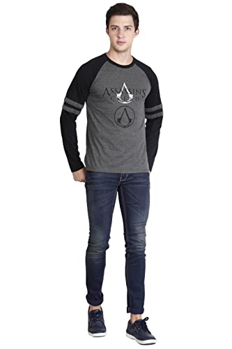 Image of FLEXIMAA Men's Cotton Round Neck Printed Full Sleeve T-Shirt