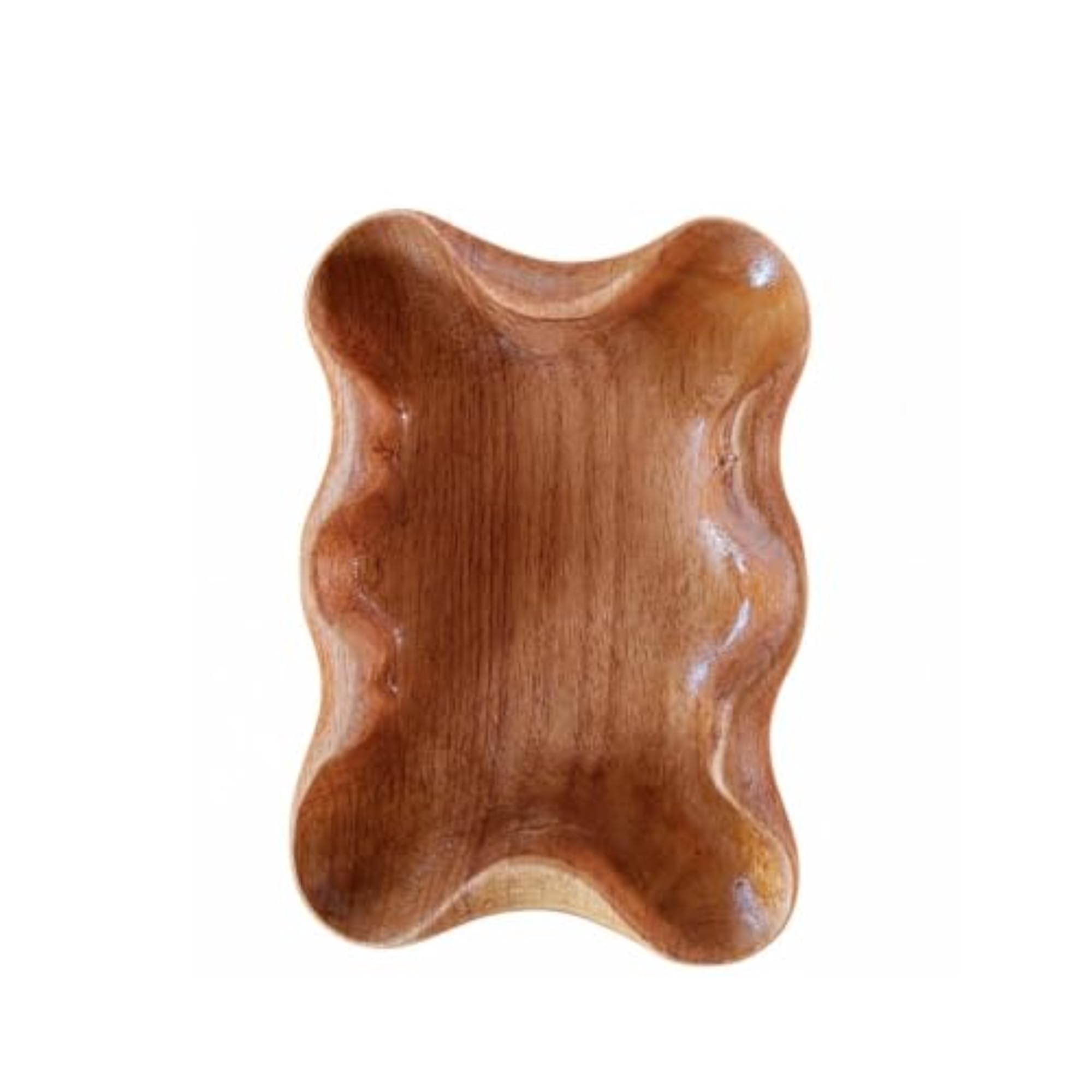 Decorative Wooden Wave Shape Tray