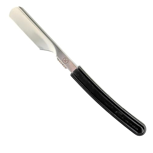 Parker Director Chrome Rasiermesser, nicht klappbar – im japanischen Stil mit Edelstahlarm, ergonomischem schwarzen Griff und Klingenschutzkappe – Ideal für Profis – 5 Klingen inklusive Parker Director Chrome Rasiermesser, nicht klappbar – im japanischen Stil mit Edelstahlarm, ergonomischem schwarzen Griff und Klingenschutzkappe – Ideal für Profis – 5 Klingen inklusive