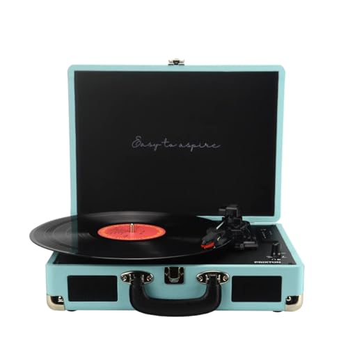 PRIXTON Platine Vinyle VC400, Tourne-Disque Vintage avec Bluetooth, Lecteur et Convertisseur des vinyles, 2 Haut-parleurs intégrés, Design Mallette, 3...