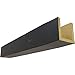 Ekena Millwork BMKP3C0060X100X120ES 3-Sided (U Knotty Pine Endurathane Faux Wood Ceiling Beam, 6"W x 10"H x 10