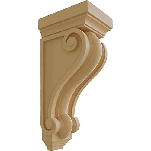 Ekena Millwork Devon Traditional Wood Corbel, 2-Pack, 6W x 7 1/2D x 16H, Maple