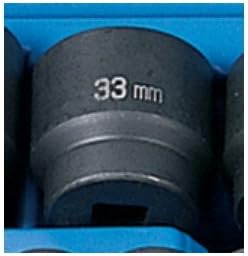 Soc 33Mm 1/2D Imp Hex Blk