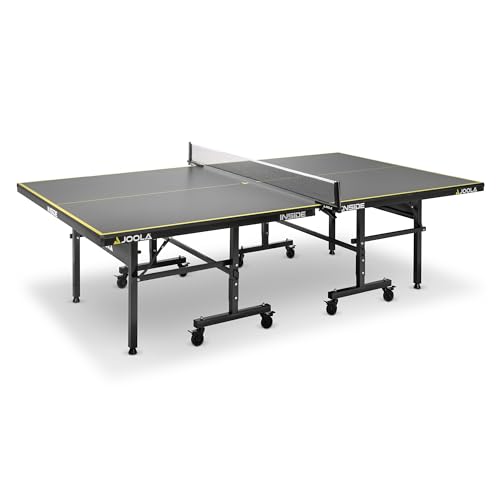 JOOLA Mesa de Ping Pong Inside J18 para Interior con Estructura Plegable, Montaje rápido, Incluye Red, Color Gris, 274 x 152,5 x 76 cm