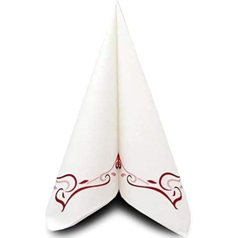 Servietten Color Line Bordo mit Ornament Tischdeko Hochzeitsdeko Servietten falten 50Stk 40x40cm Cover