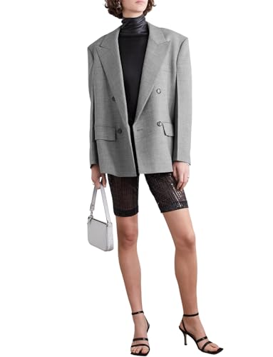 Veste double boutonnage femme Kromoc avec col crête chaud pour l'hiver