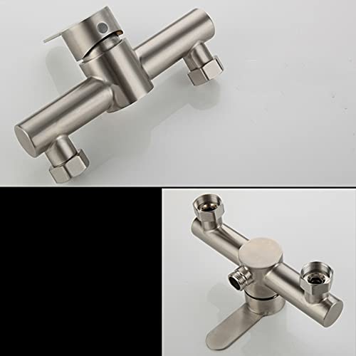 Rubinetti da Cucina Rubinetto per lavabo Soffione a spruzzo Rubinetto per Doccia per Bagno Rubinetto per Doccia Triplo in Acciaio Inox Rubinetto per Vasca da Bagno Miscelatore per Acqua Rubinetto PE