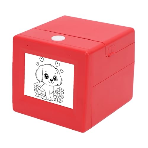 Image of Thermal Sticker Printer, AI Voice Control 200dpi Inkless Thermal Sticker Maker Machine, Mini Printer with 2.8in HD Display for Scrapbooking Crafts Gift Wrapping