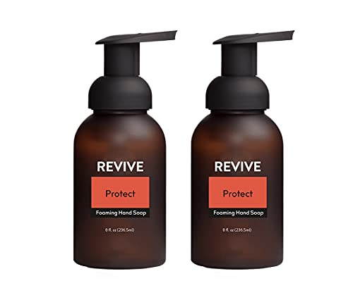 REVIVEEO Protect Foaming Hand Soap 2 Pack 100% Pure Therapeutic Grade, For Diffuser, Humidifier, Massage, Aromatherapy, Skin & Hair Care