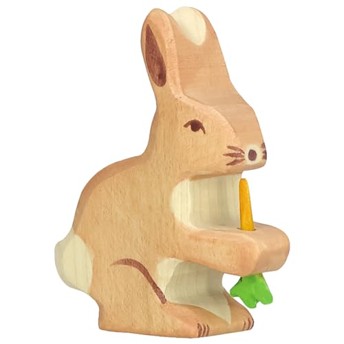 Holztiger Hase mit Karotte, 80102