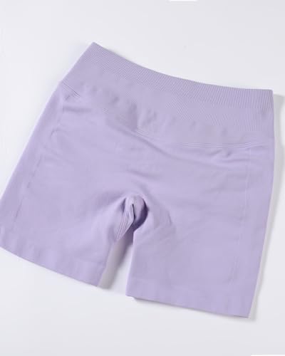 Image of AUROLA Influence Workout Shorts for Women,2.5 3.5 4.5 5.5 6.5 No Roll Up Squat Proof Scrunch Seamless Compression Gym Short