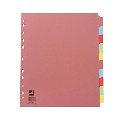 2 X A4 Extra Wide 10 Part Subject Divider