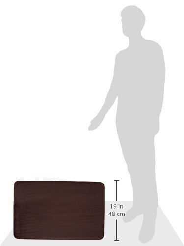 AmazonBasics Memory Foam Bathmat - 46 x 71 cm, Dark Brown