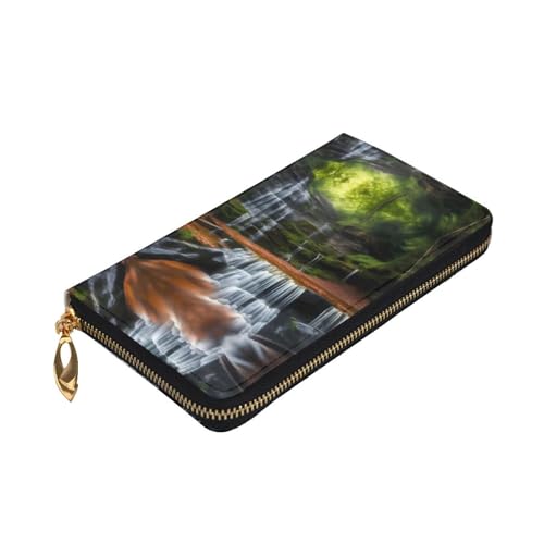Waterfall View Long Clutch Wallet for Fashionable Women - Lightweight, Durable, Personalized, and Stylish3