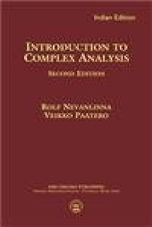 Buy Introduction To Complex Analysis 2nd Edition Book Online At Low
