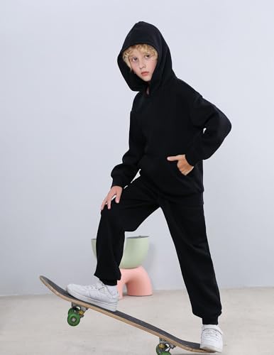 Image of Arshiner Unisex Kids Soft Pullover Hooded Sweatshirt with Pocket Basic Hoodies Sportswear Age 4-13 Years