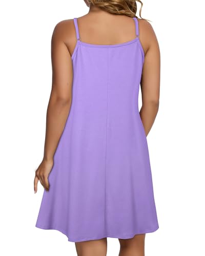 Image of JOELLYUS Womens Spaghetti Strap Dress Summer Dresses Beach Cover Ups Casual Sundresses with Pockets 2026