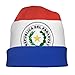 WZYCWB Flag of Paraguay Adult Fashion Knitted hat, Unisex Casual Daily Knitted hat, Outdoor Sports Travel Double Layer hat, 11 * 10.6 inches Black
