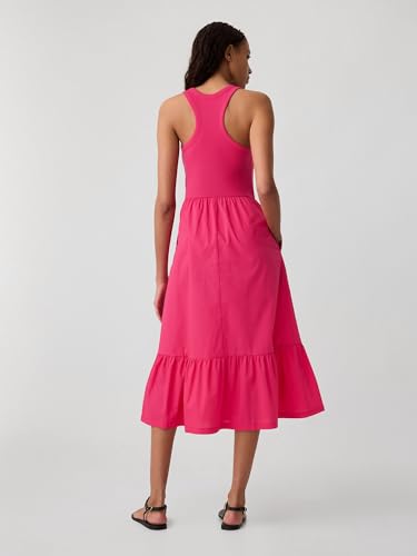 Image of Gap Women's Mixed Media Midi Dress