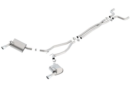 Borla (140526) 2.25" Inlet/Outlet Cat-Back Exhaust System with Touring Sound for Chevrolet Camaro 2-Door