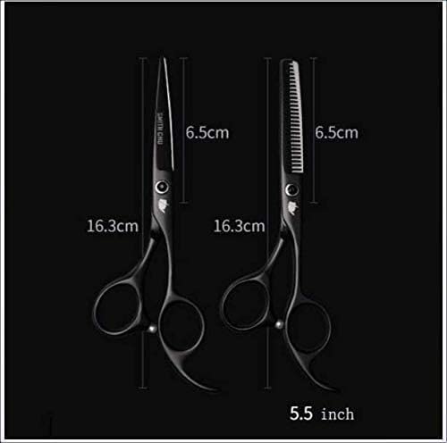 Tijeras de peluquería, Tijeras de barbería, Tijeras de corte de pelo para el hogar, Tijeras de peluquería profesionales negras, Juego de tijeras para el cabello para uso