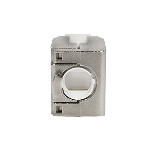 Elite Cat8 Shielded Keystone Jack, 40Gb (40 Gigabit), 180 Degrees, Ul Listed, Etl Verified, Rohs/Taa Compliant, Auto Cover (5 Pack) #TOP4