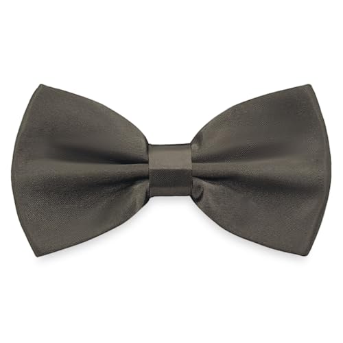 Image of Bow Tie for Men & Boys, Pre-Tied Bowtie Adjustable 9-18in, for Formal Tuxedo, Prom Party, Wedding (Light Brown)