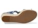 Michael Kors Women's Berkley Mid-Heel Wedge Sandal, Denim, 8