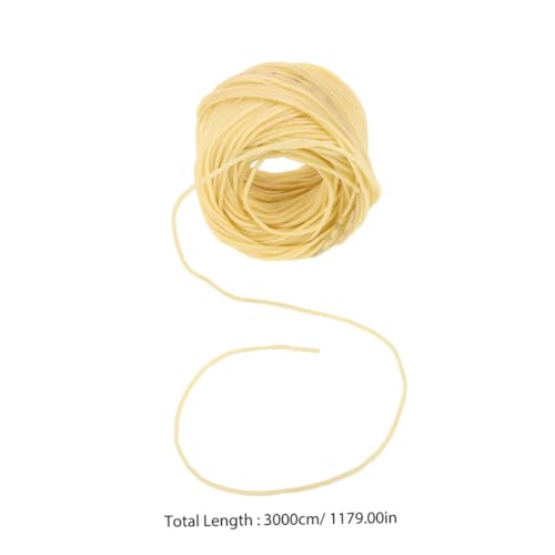 Mecha para vela trenzada Luxshiny 2mm 30m natural lino miniatura 2