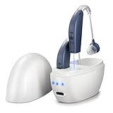 Hearing Aids Rechargeable (Pair), Hearing Amplifier for Seniors & Adults, OTC Behind-The-Ear BTE Hearing Aid, Digital PSAP Personal Sound Amplification, Volume Control & Noise Cancellation