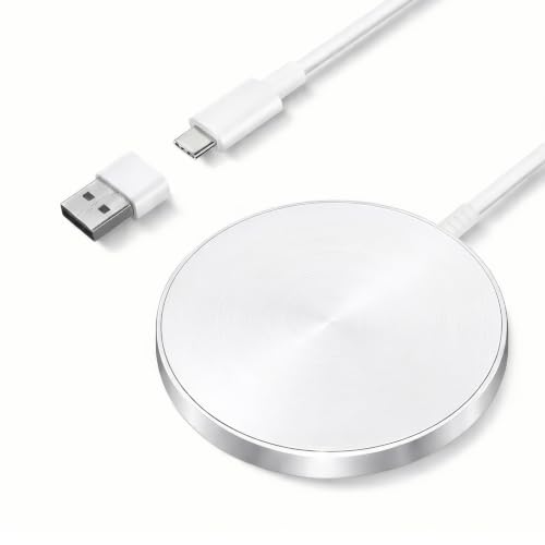 Caricatore wireless per iphone Magnetico, Base di Ricarica Wireless Rapida per iPhone Serie 17/16/15/14/13/12 e AirPods 4/3/2/Pro con Doppia Porta di Ricarica (Alimentatore non incluso)
