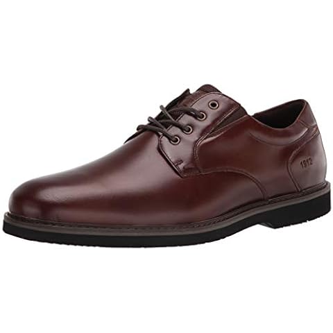Nunn Bush Men's Denali Waterproof Plain Toe Oxford with Comfort Gel Heel Cushion, Brown, 8.5 UK Cover