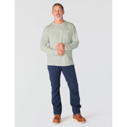 Image of Carhartt Men's Force Relaxed Fit Midweight Long-Sleeve Pocket T-Shirt