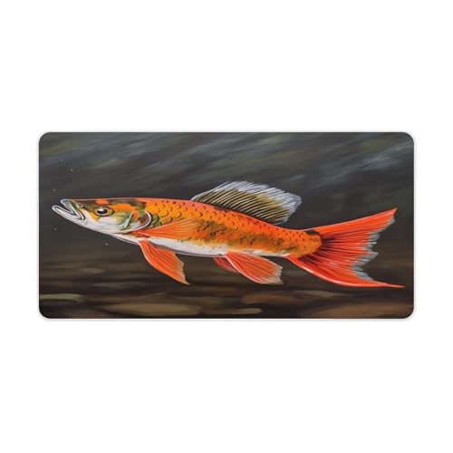 Safflower Flying Fish Desk Pad impermeable y antideslizante