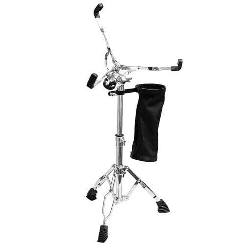 Socpuro Snare Drum Stand with Drum Sticks Holder Set, Double Braced Tripod Snare Stand, Adjustable...