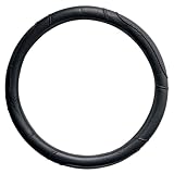 KRAWEHL - Funda Volante Camion, Coche o Furgoneta - 40/42 cm de Diámetro - Funda Volante Universal - de Polipiel Sintética - Antideslizante - Fácil de Limpiar - Mod. Rea - Color Negro