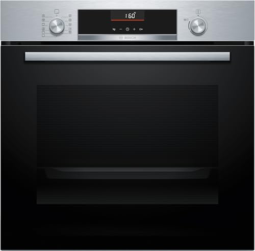 Bosch Four série 6, fonction AirFry, recettes pré-programmées, noir, HBG536ES4