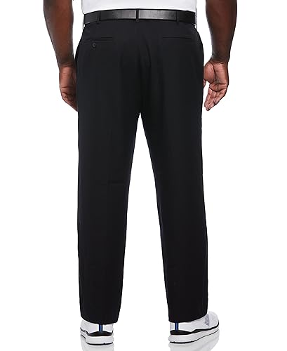 PGA TOUR Calça de golfe masculina frente lisa com cintura expansível (tamanho da cintura 30-44 grand