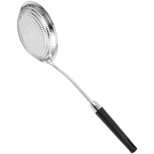 BIUDECO 1pieza Cuchara Coladora De Acero Inoxidable Para Cocina Utensilio Multifuncional Para Fideos y Sopa Uso Diario Hogar Sin Fácil De Limpiar y Almacenar