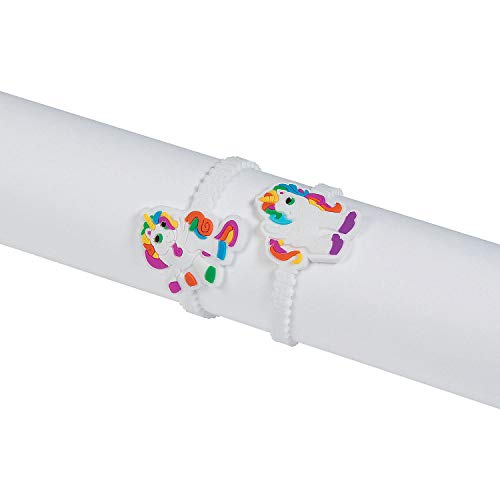 Fun Express Unicorn Bracelets - Jewelry - 12 Pieces
