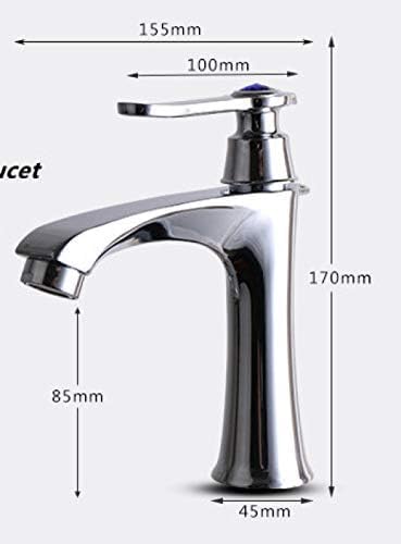 Mitigeur de lavabo monte sur le pont robinet d'evier chrome