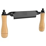 ストレートドローブレード 木工皮剥きツール 樹皮剥ぎ用ハンドツール 粗皮削り 丸太除去 皮むき マルチナイフ 雑木対応 木地削り彫刻 木材加工 ガーデニングDIYキャンプ装飾用 鉄製刃 木製ハンドル 耐久性 軽量 携帯便利 キャンプ道具 ガーデンツール