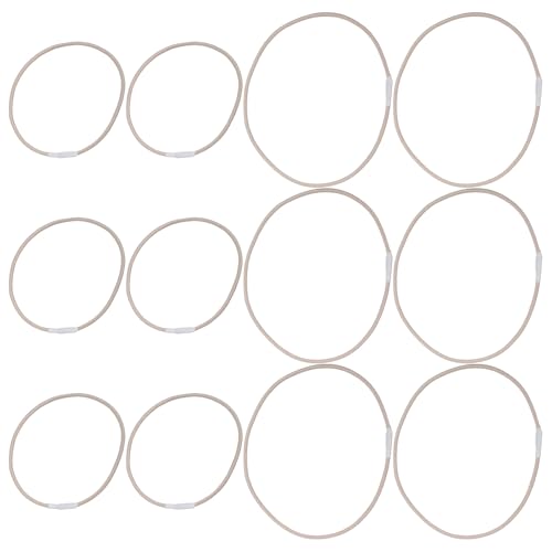 TOGEVAL 12 Pezzi Fasce Elastiche Antiurto per Supporto Microfono in Gomma Resistente 12 Pezzi – Anelli di Ricambio per Registrazioni, Streaming e Podcast Professionali