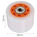 8pcs 58mm x 39mm Quad Roller Skate Wheels with High Carbon Steel Bearings, High Elastic PU for Outdoor, Indoor, Asphalt Roads and Parks, Compatible with Double-Row and Quad(Orange (92A))