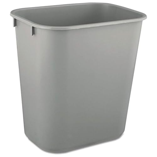 Caneca de plástico rectangular Rubbermaid 3.5 galones gris miniatura 4