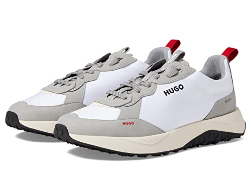 Image of HUGO Mens Running Style Mix Material Sneakers