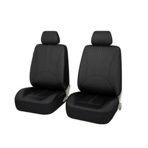 Housse de siège auto en cuir universelle et respirante - Set de 4 pièces noir pour voiture